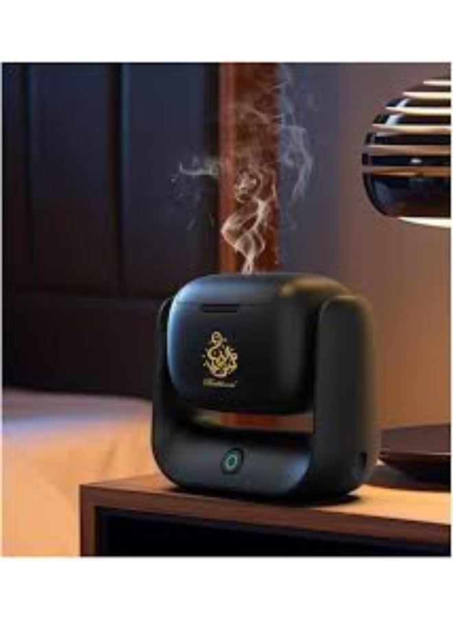 Modern Rotatable Electric Incense Burner – 1500mAh Rechargeable Battery, Type-C Fast Charging, 700°C High-Heat Quick Burn, 2-Minute Efficient Aromatherapy, 90° Adjustable Rotation, LED Indicator – Portable Bakhoor Burner for Home, Office, Car, Travel, Islamic & Arabic Scent Diffusion - Image 2